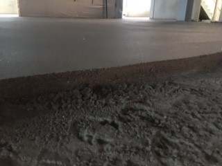 Zand cement dekvloer